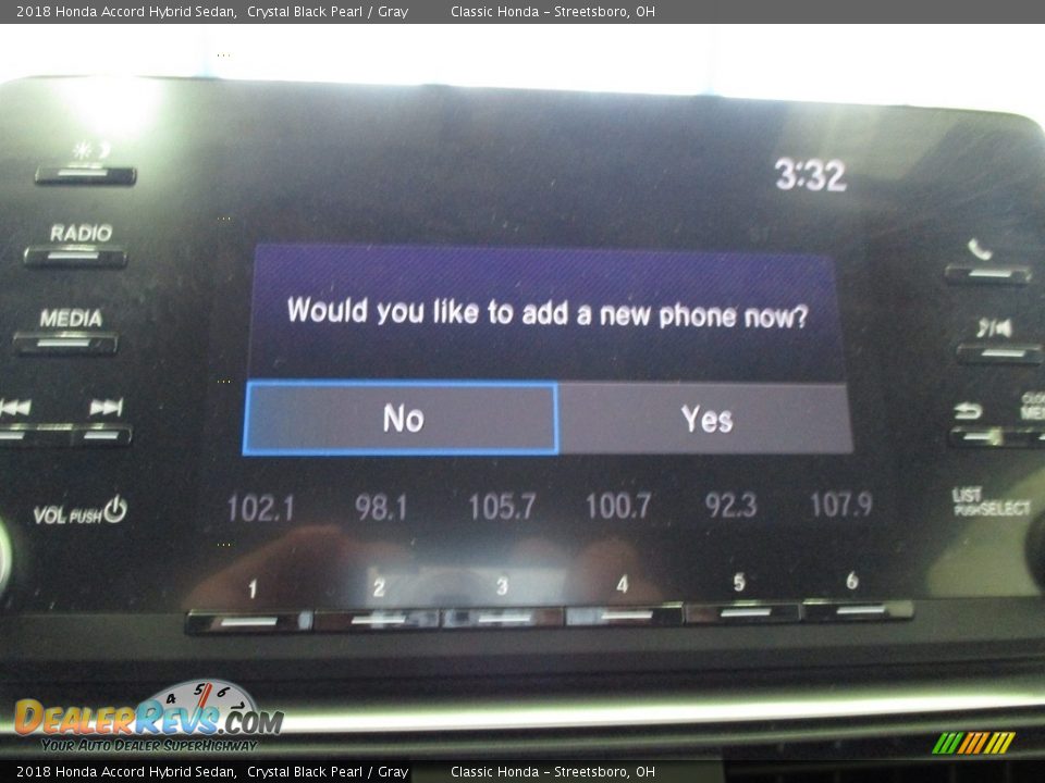 2018 Honda Accord Hybrid Sedan Crystal Black Pearl / Gray Photo #36