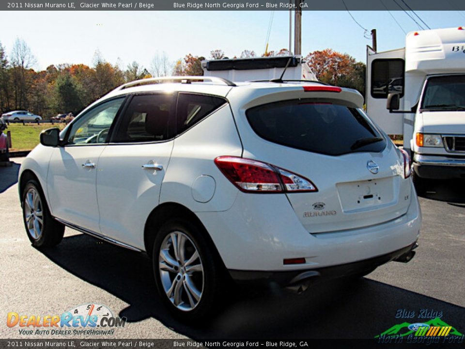 2011 Nissan Murano LE Glacier White Pearl / Beige Photo #3