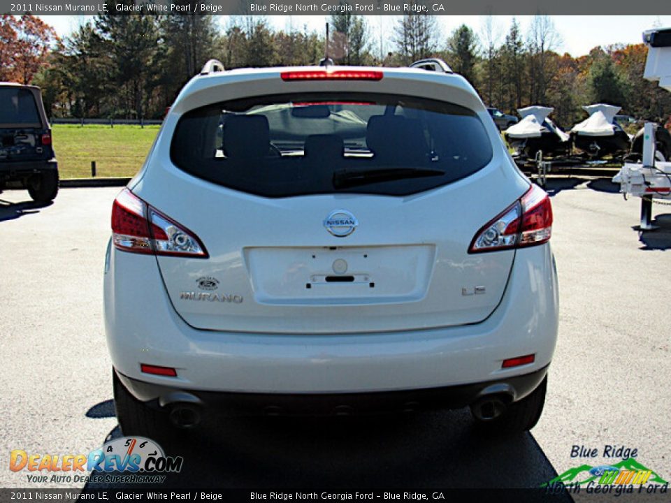 2011 Nissan Murano LE Glacier White Pearl / Beige Photo #4