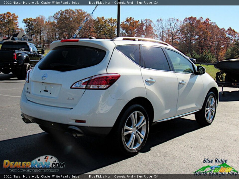 2011 Nissan Murano LE Glacier White Pearl / Beige Photo #5