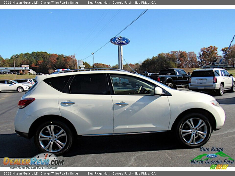 2011 Nissan Murano LE Glacier White Pearl / Beige Photo #6