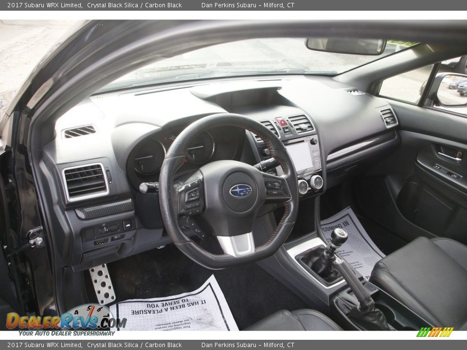 2017 Subaru WRX Limited Crystal Black Silica / Carbon Black Photo #10