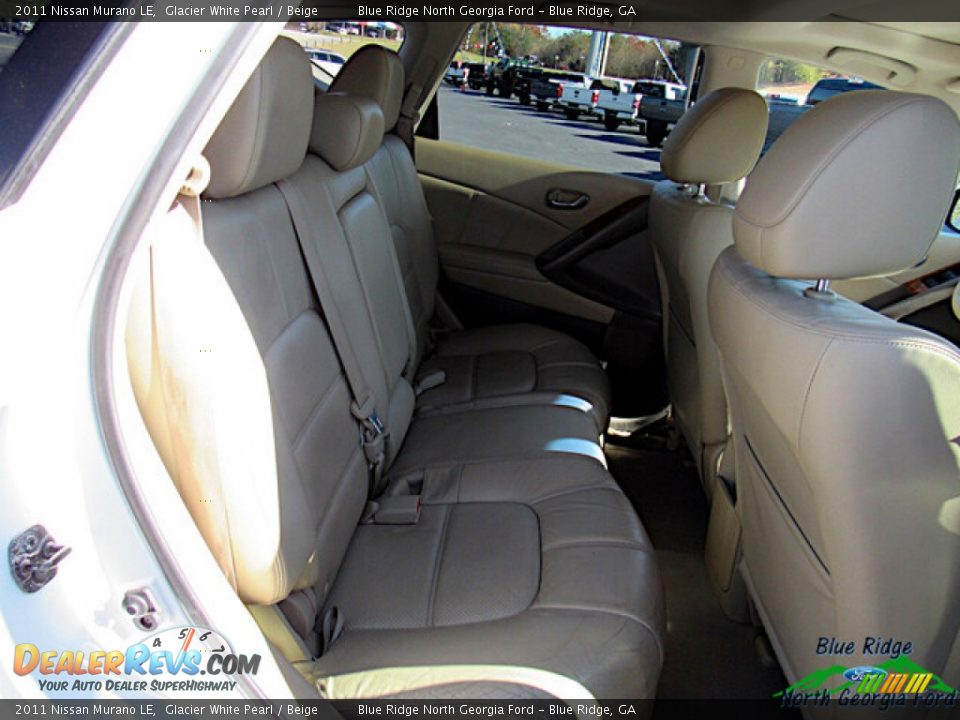 2011 Nissan Murano LE Glacier White Pearl / Beige Photo #12