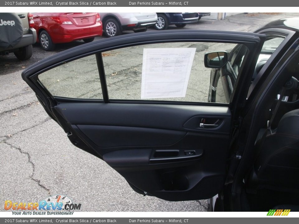 2017 Subaru WRX Limited Crystal Black Silica / Carbon Black Photo #12
