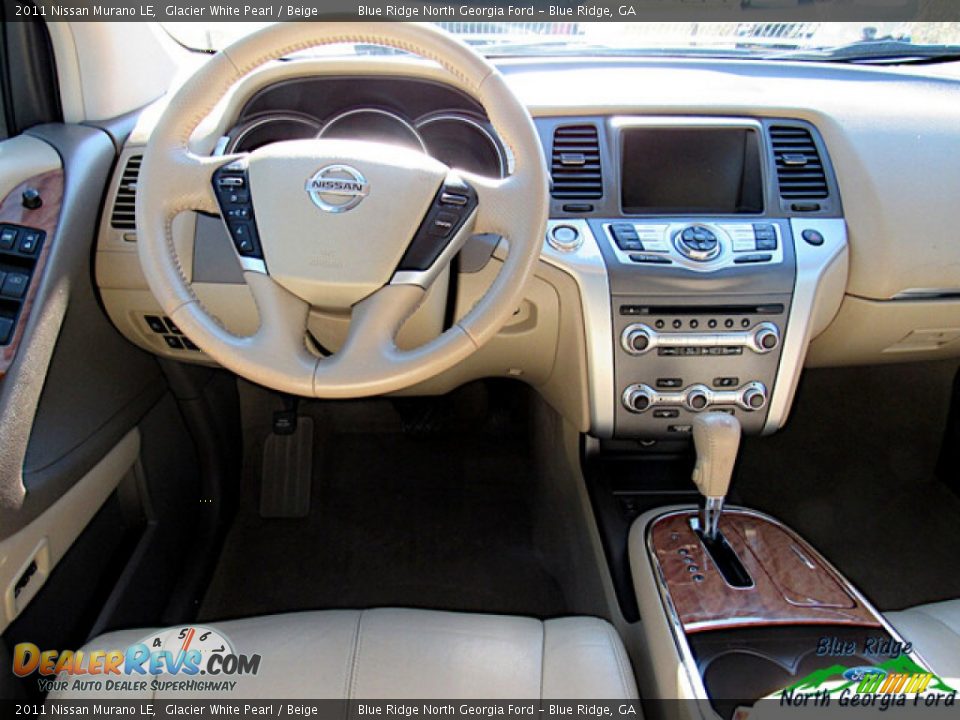 2011 Nissan Murano LE Glacier White Pearl / Beige Photo #14