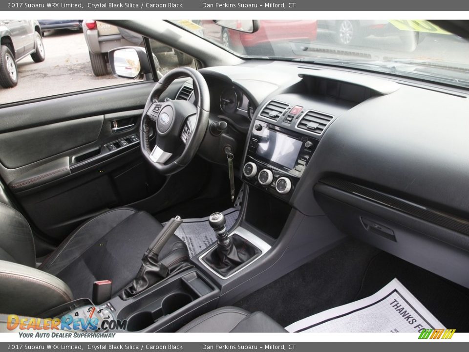 2017 Subaru WRX Limited Crystal Black Silica / Carbon Black Photo #16