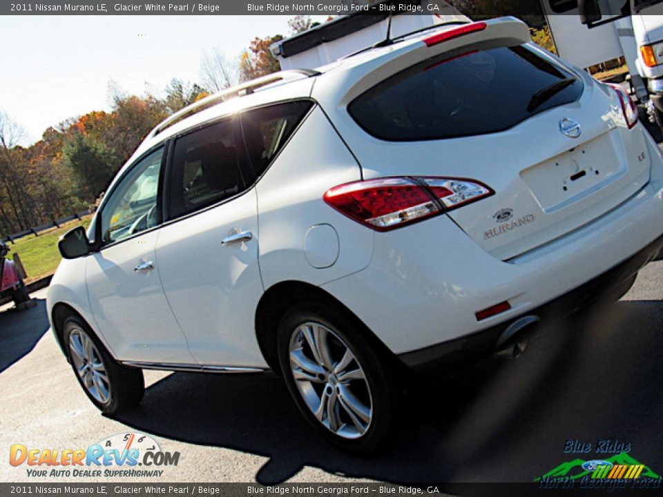 2011 Nissan Murano LE Glacier White Pearl / Beige Photo #24