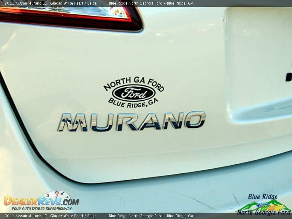 2011 Nissan Murano LE Glacier White Pearl / Beige Photo #25