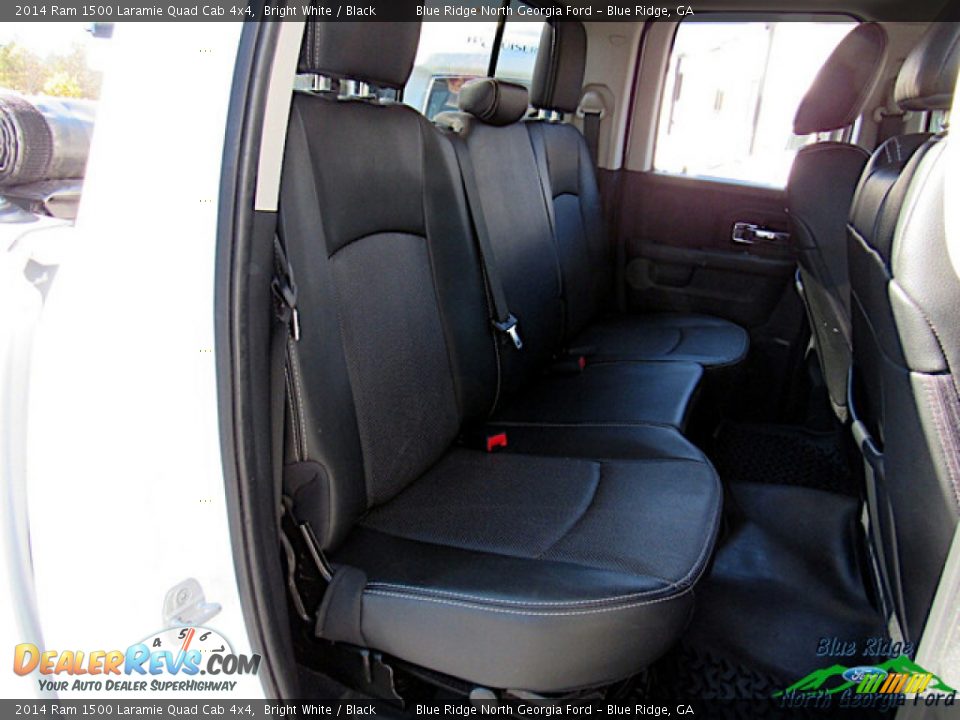 2014 Ram 1500 Laramie Quad Cab 4x4 Bright White / Black Photo #13