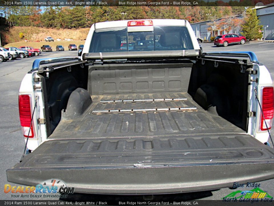 2014 Ram 1500 Laramie Quad Cab 4x4 Bright White / Black Photo #14