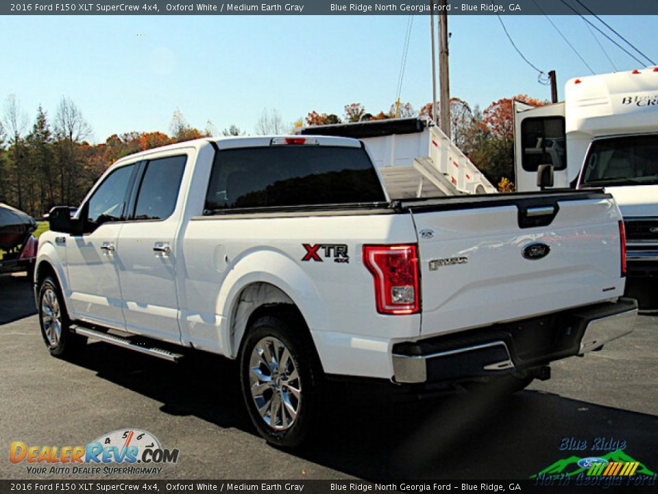 2016 Ford F150 XLT SuperCrew 4x4 Oxford White / Medium Earth Gray Photo #3