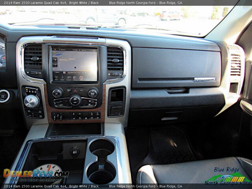 2014 Ram 1500 Laramie Quad Cab 4x4 Bright White / Black Photo #17