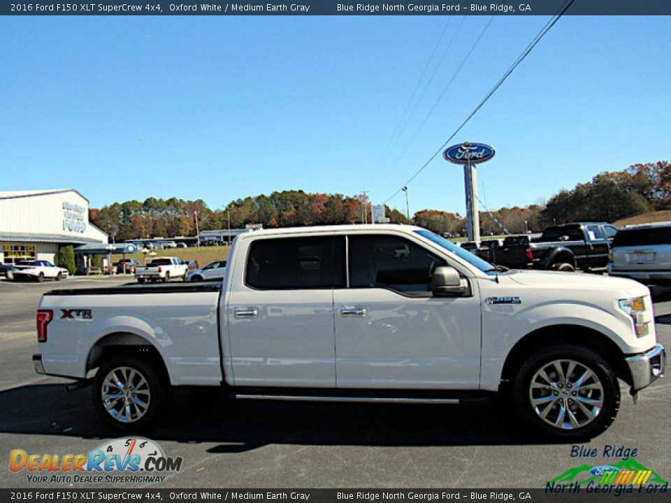 2016 Ford F150 XLT SuperCrew 4x4 Oxford White / Medium Earth Gray Photo #6