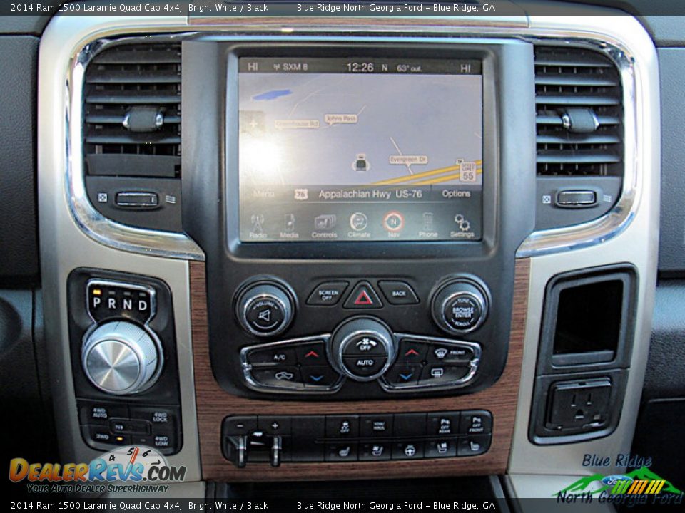 2014 Ram 1500 Laramie Quad Cab 4x4 Bright White / Black Photo #19