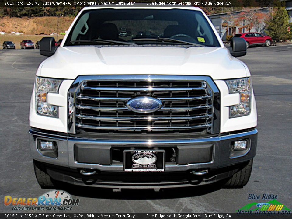 2016 Ford F150 XLT SuperCrew 4x4 Oxford White / Medium Earth Gray Photo #8