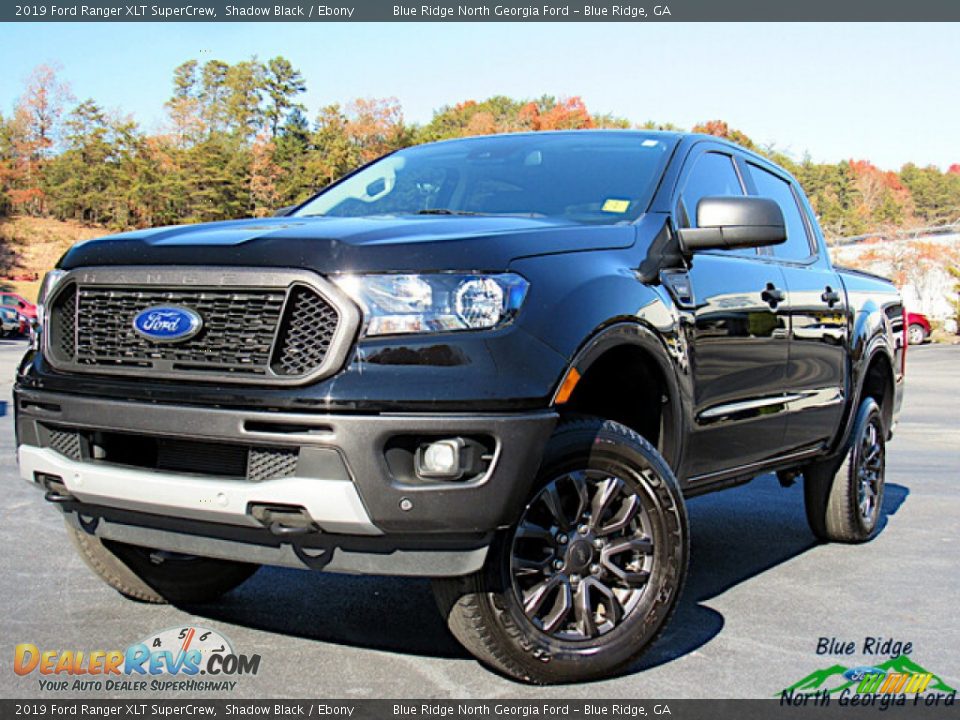 2019 Ford Ranger XLT SuperCrew Shadow Black / Ebony Photo #1