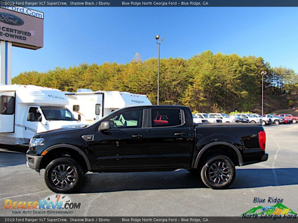 2019 Ford Ranger XLT SuperCrew Shadow Black / Ebony Photo #2