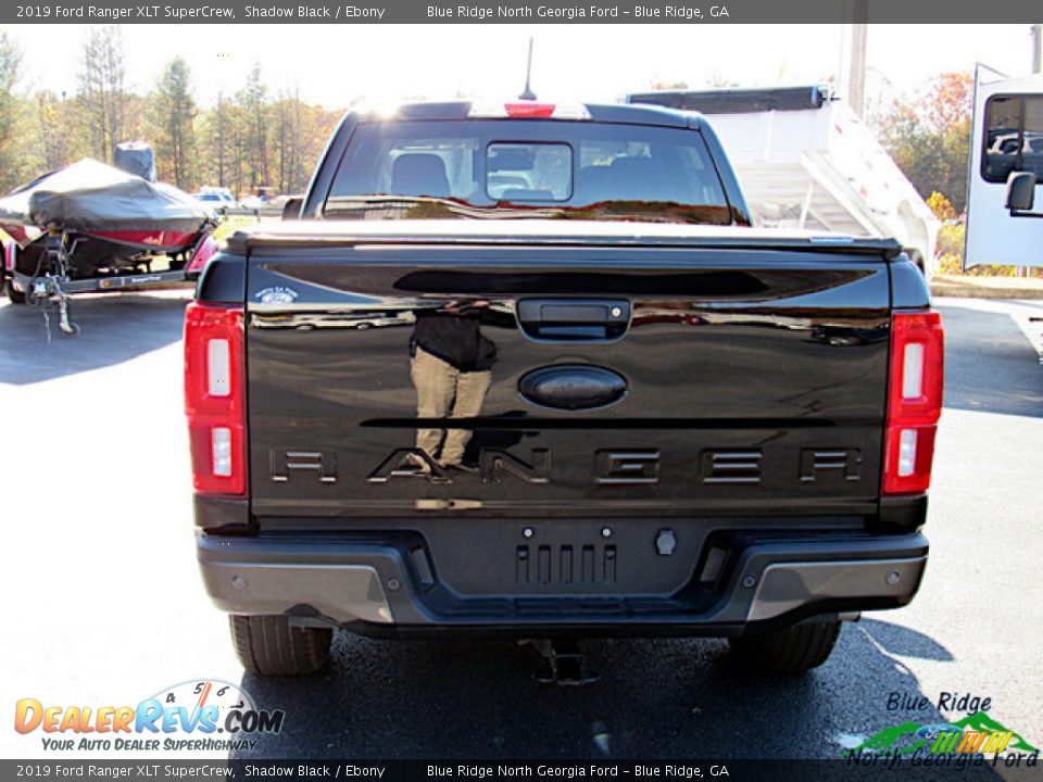 2019 Ford Ranger XLT SuperCrew Shadow Black / Ebony Photo #4