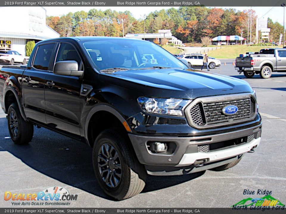 2019 Ford Ranger XLT SuperCrew Shadow Black / Ebony Photo #7