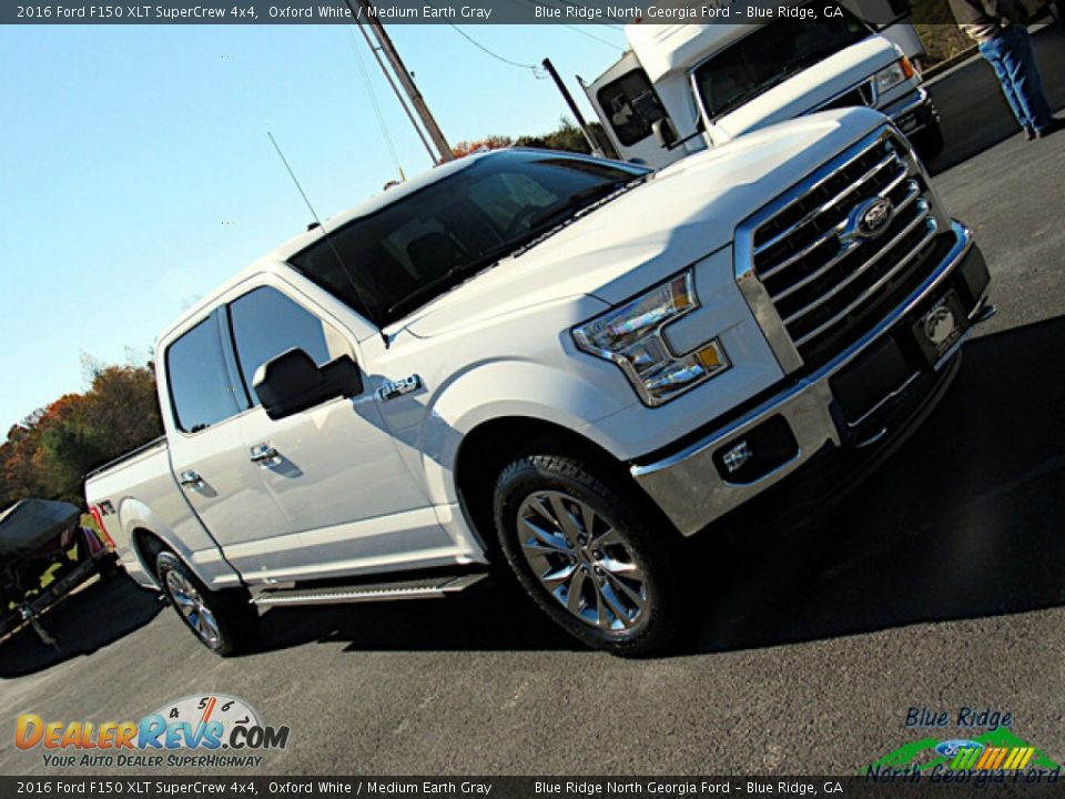 2016 Ford F150 XLT SuperCrew 4x4 Oxford White / Medium Earth Gray Photo #29