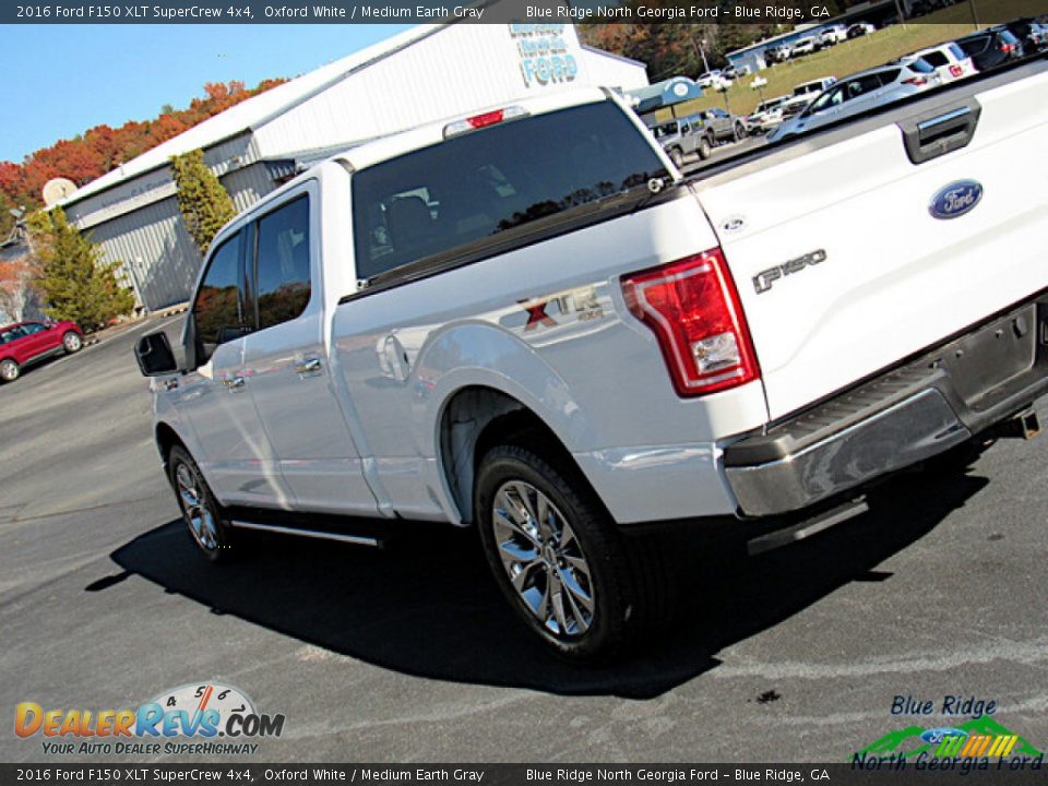 2016 Ford F150 XLT SuperCrew 4x4 Oxford White / Medium Earth Gray Photo #31