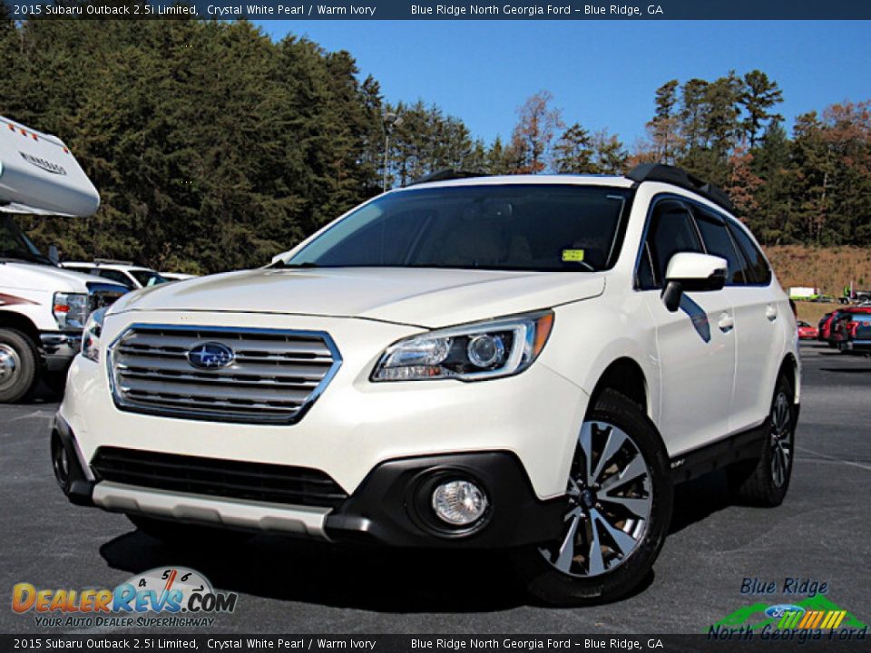 2015 Subaru Outback 2.5i Limited Crystal White Pearl / Warm Ivory Photo #1