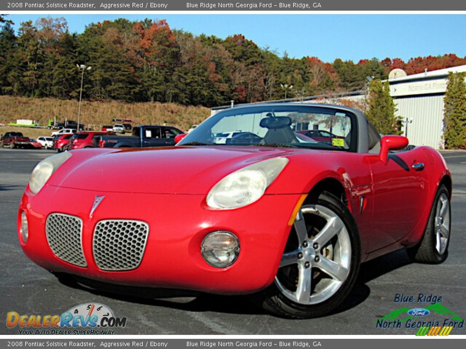 2008 Pontiac Solstice Roadster Aggressive Red / Ebony Photo #1