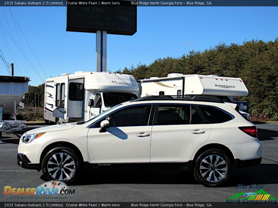 Crystal White Pearl 2015 Subaru Outback 2.5i Limited Photo #2