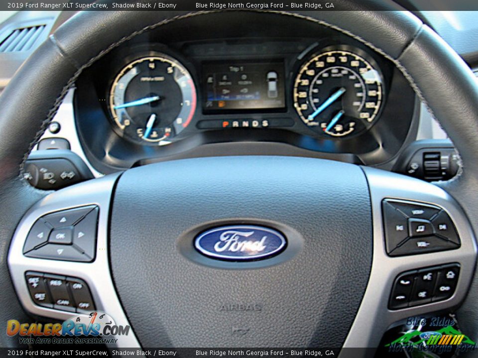 2019 Ford Ranger XLT SuperCrew Shadow Black / Ebony Photo #18