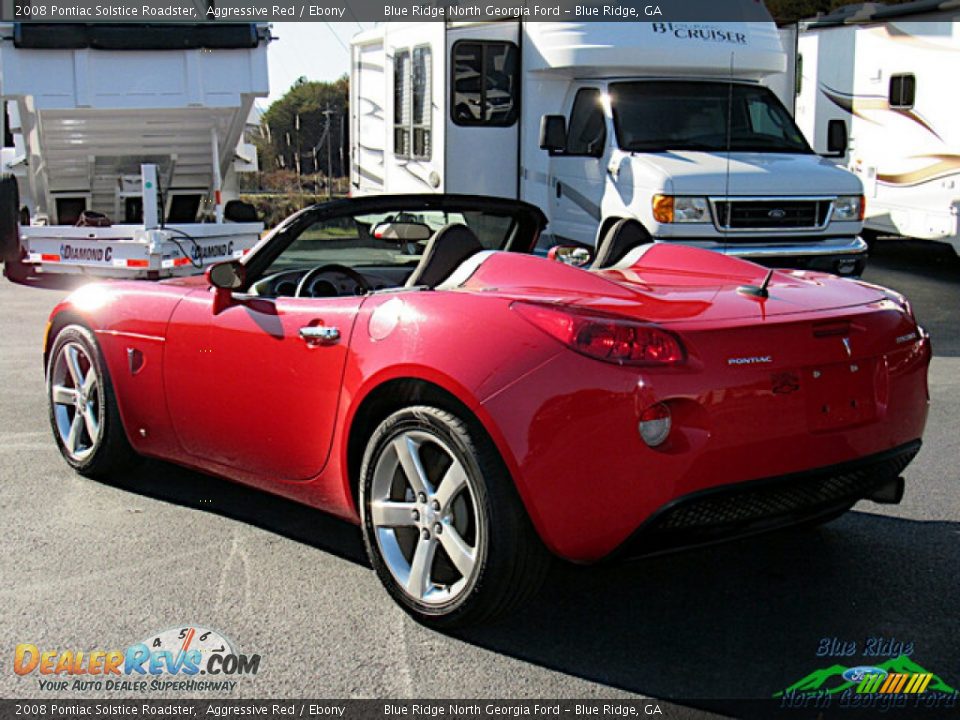 2008 Pontiac Solstice Roadster Aggressive Red / Ebony Photo #3