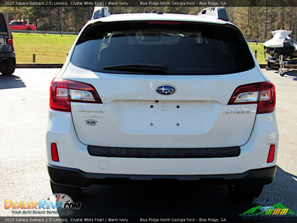 2015 Subaru Outback 2.5i Limited Crystal White Pearl / Warm Ivory Photo #4