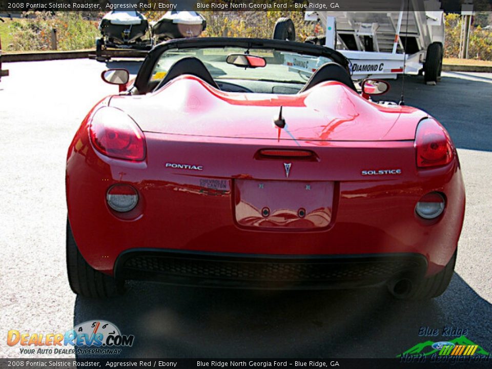 2008 Pontiac Solstice Roadster Aggressive Red / Ebony Photo #4