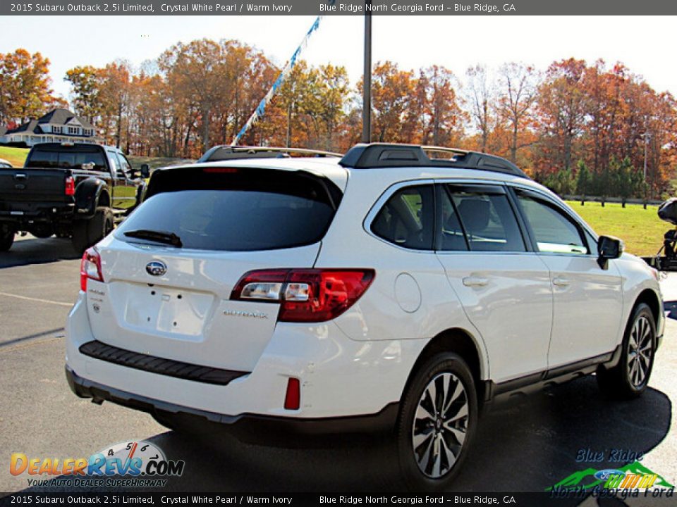 2015 Subaru Outback 2.5i Limited Crystal White Pearl / Warm Ivory Photo #5