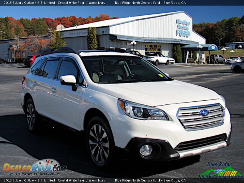 2015 Subaru Outback 2.5i Limited Crystal White Pearl / Warm Ivory Photo #7