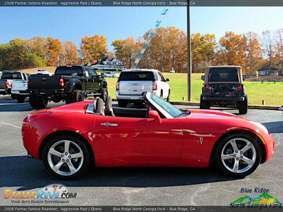 2008 Pontiac Solstice Roadster Aggressive Red / Ebony Photo #6