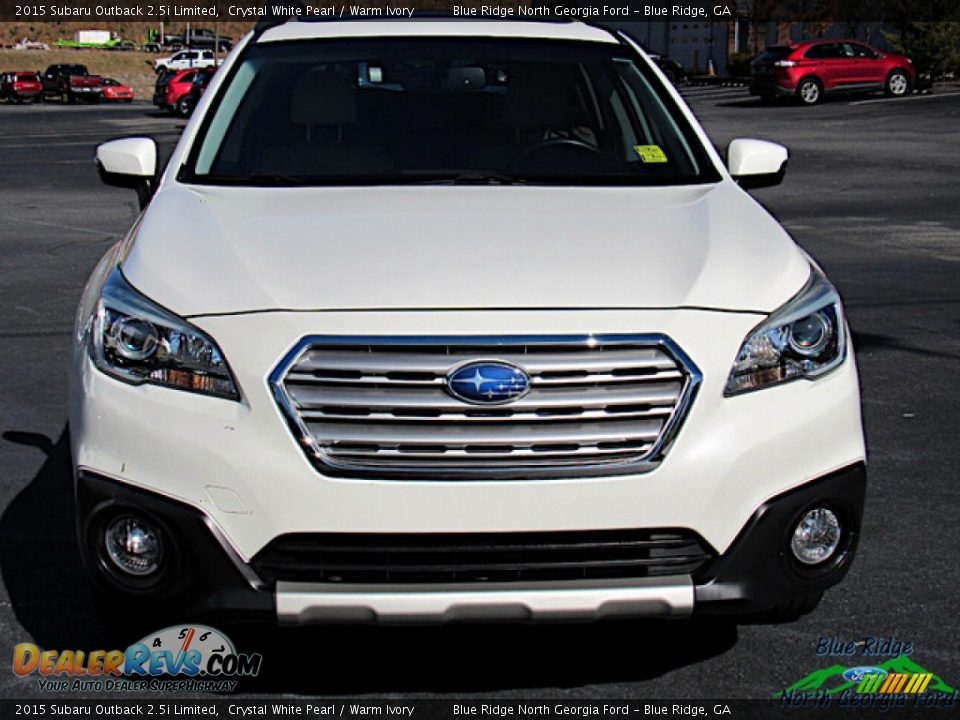 2015 Subaru Outback 2.5i Limited Crystal White Pearl / Warm Ivory Photo #8