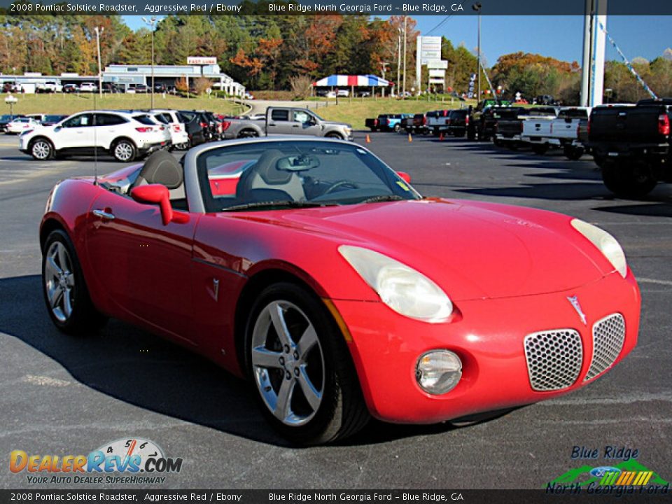 2008 Pontiac Solstice Roadster Aggressive Red / Ebony Photo #7