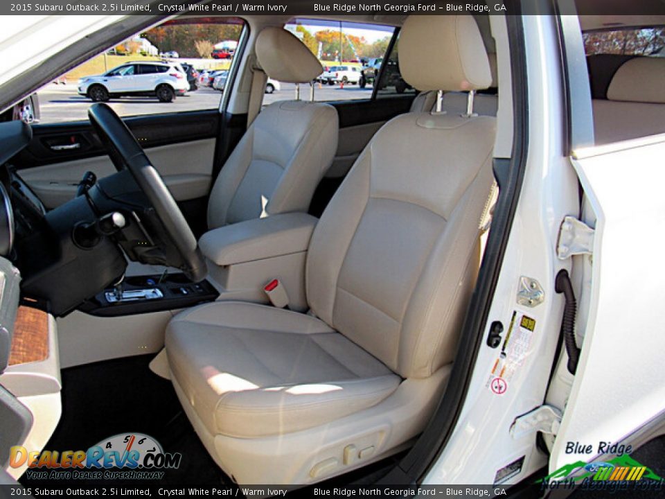 Front Seat of 2015 Subaru Outback 2.5i Limited Photo #11
