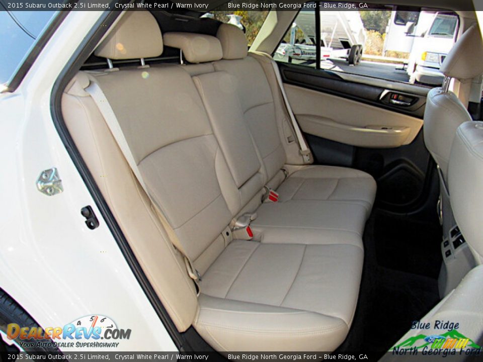 Rear Seat of 2015 Subaru Outback 2.5i Limited Photo #13