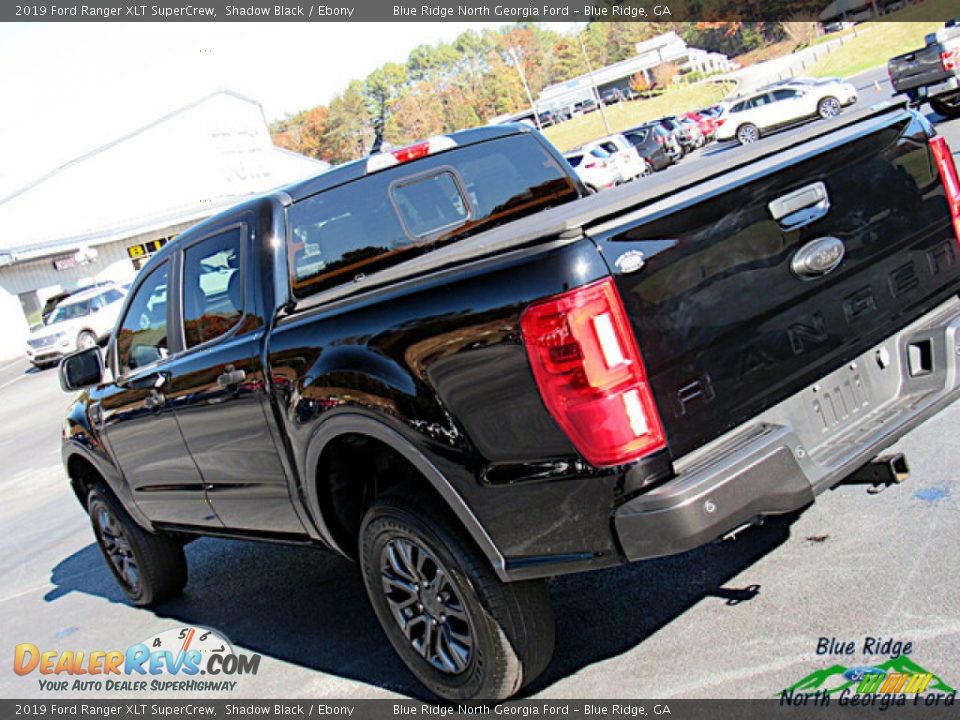 2019 Ford Ranger XLT SuperCrew Shadow Black / Ebony Photo #30