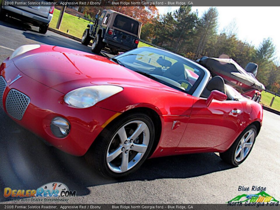 2008 Pontiac Solstice Roadster Aggressive Red / Ebony Photo #16