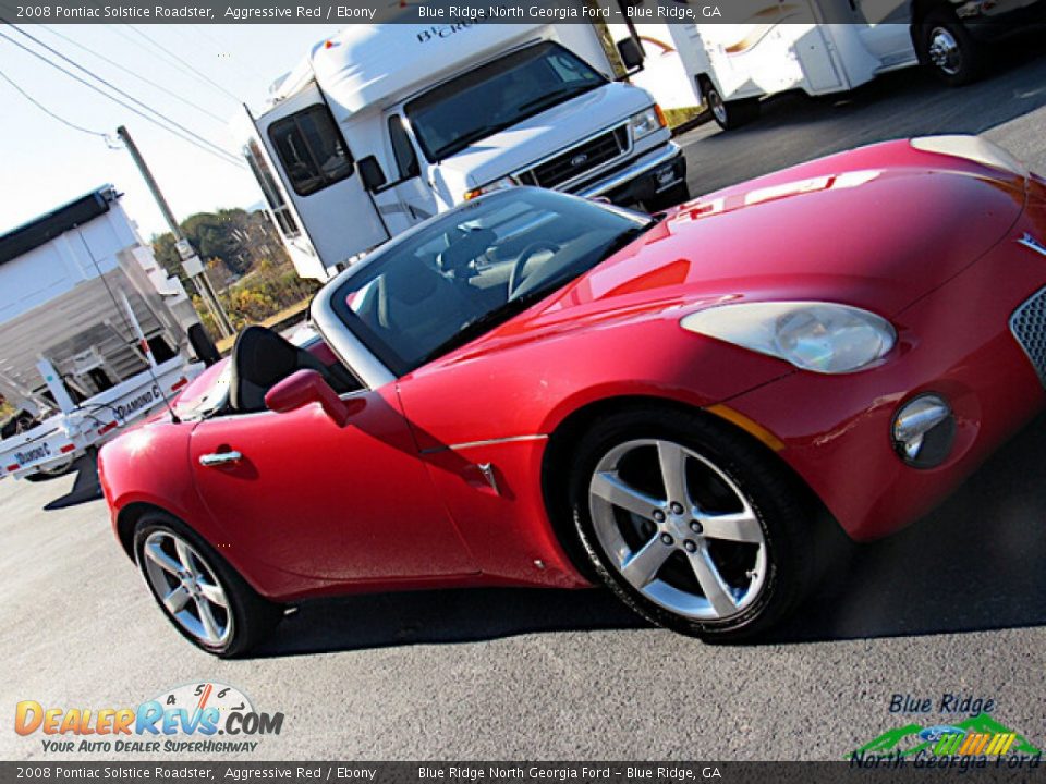 2008 Pontiac Solstice Roadster Aggressive Red / Ebony Photo #17