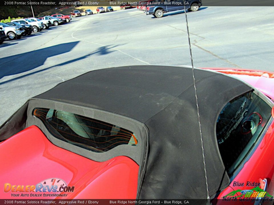 2008 Pontiac Solstice Roadster Aggressive Red / Ebony Photo #23