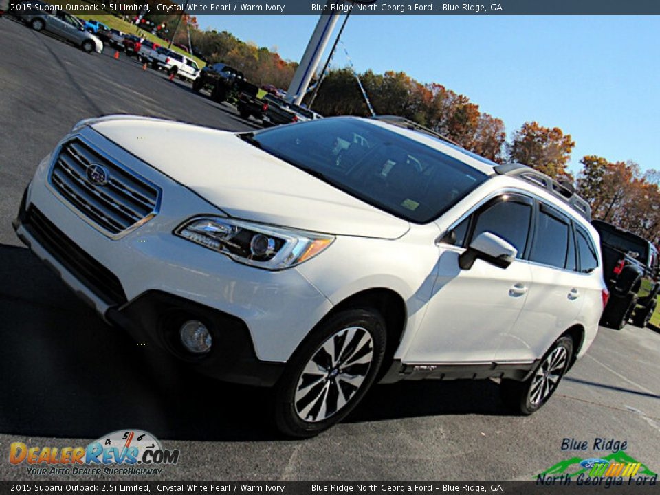 2015 Subaru Outback 2.5i Limited Crystal White Pearl / Warm Ivory Photo #26