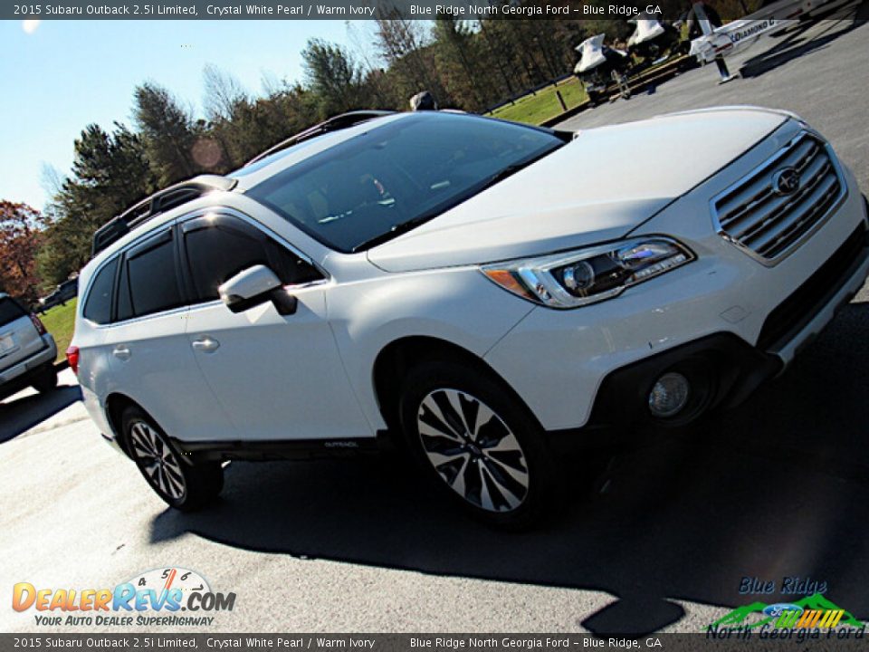 2015 Subaru Outback 2.5i Limited Crystal White Pearl / Warm Ivory Photo #27