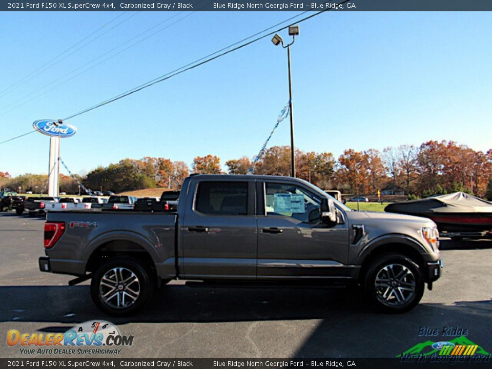 2021 Ford F150 XL SuperCrew 4x4 Carbonized Gray / Black Photo #6