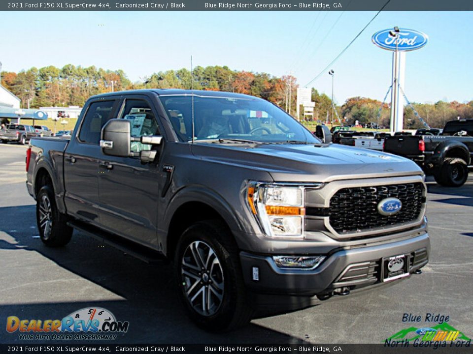 2021 Ford F150 XL SuperCrew 4x4 Carbonized Gray / Black Photo #7