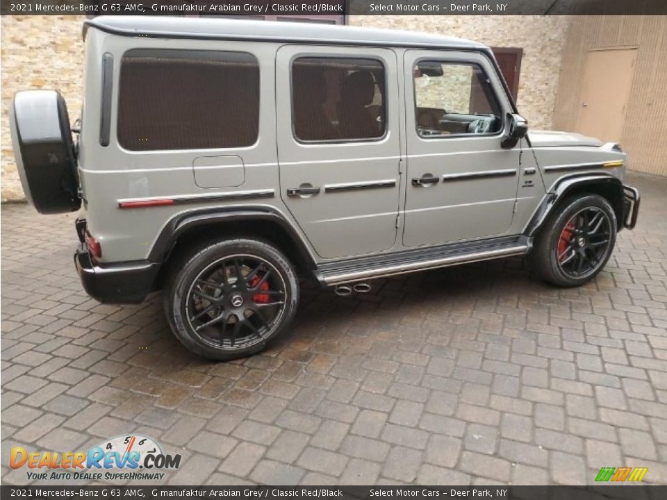 2021 Mercedes-Benz G 63 AMG G manufaktur Arabian Grey / Classic Red/Black Photo #4