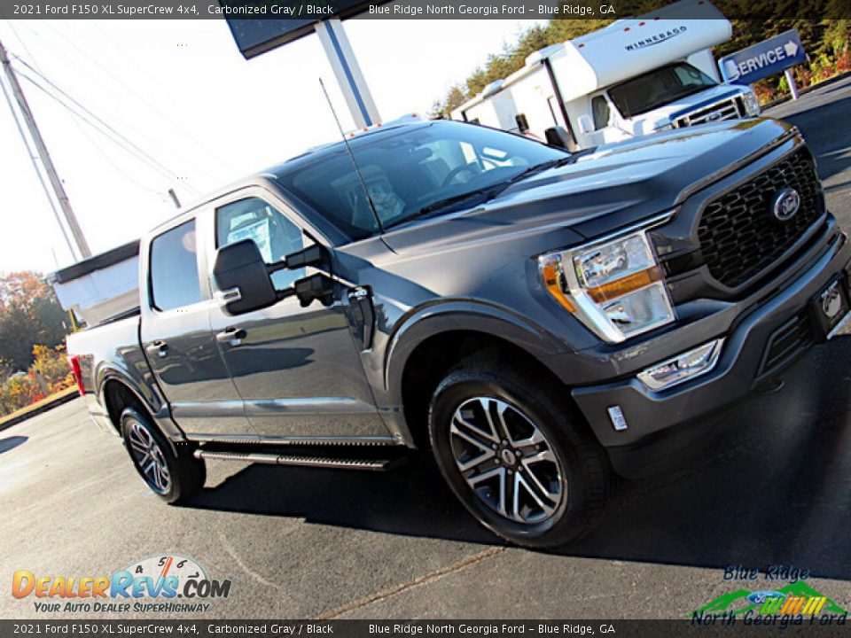 2021 Ford F150 XL SuperCrew 4x4 Carbonized Gray / Black Photo #28