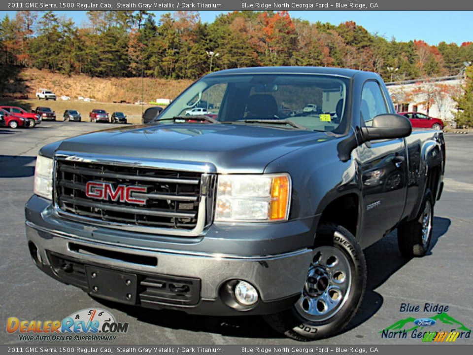 2011 GMC Sierra 1500 Regular Cab Stealth Gray Metallic / Dark Titanium Photo #1